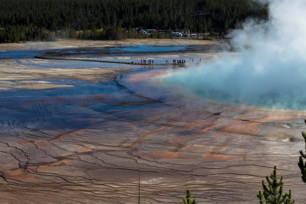 The Grand Prismatic Spring | Yellowstone Road Trip